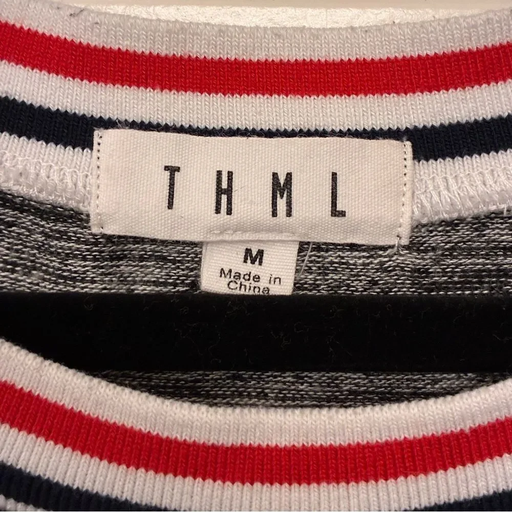 ANTHROPOLOGIE THML Long Sleeve Sweater Top Gray Women’s Size Medium